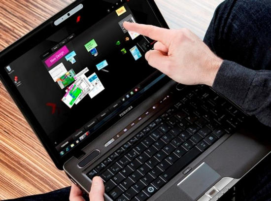 Toshiba Satellite U500-1EX — новый ноутбук с сенсорным дисплеем