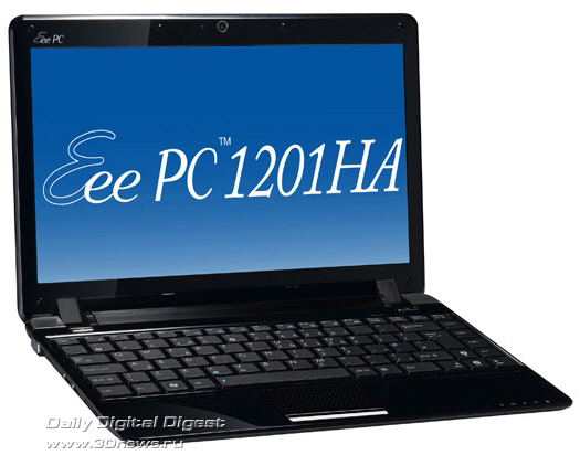 ASUS Eee PC 1201HA Seashell, ASUS Eee Pad и планируемый нетбук на NVIDIA ION 2 — новинки от ASUS