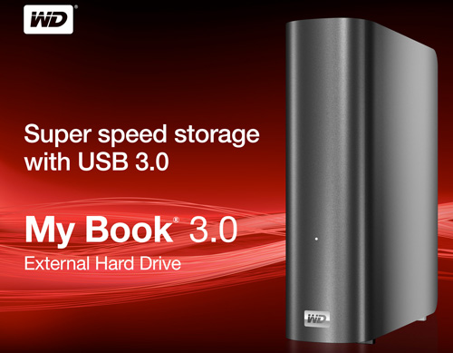 Внешний винчестер My Book 3.0 от Western Digital поддерживает стандарт USB 3.0