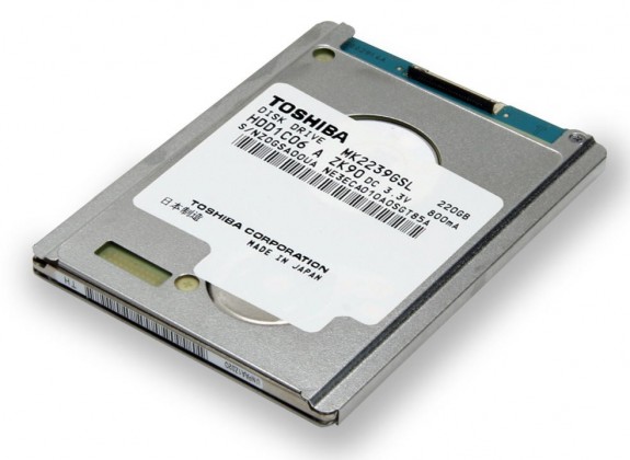 Toshiba MKxx39GSL Series — тонкие винчестеры с интерфейсом LIF SATA