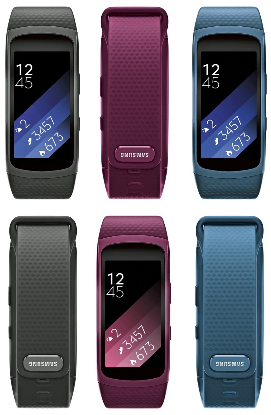 Опубликованы пресс-рендеры браслета Samsung Gear Fit 2