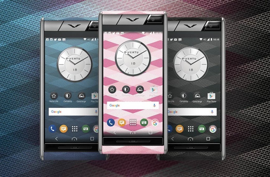 Смартфоны Vertu Aster Chevron имеют уникальную отделку