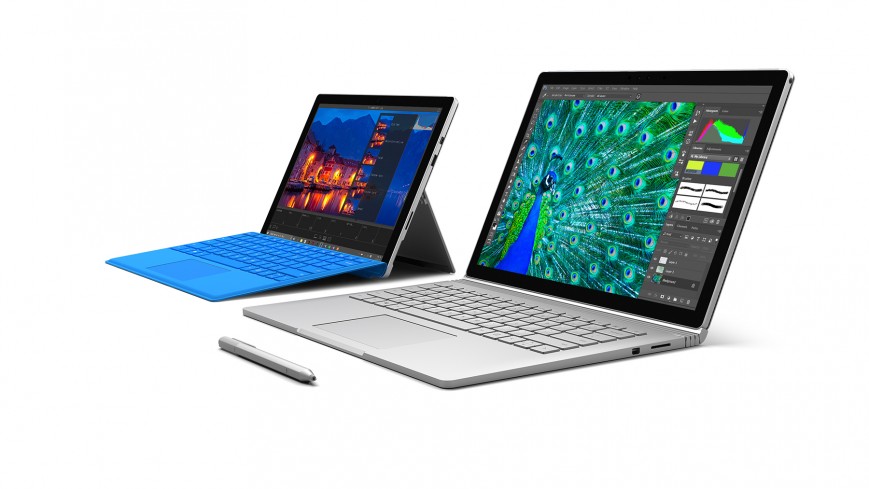 Трансформеры Microsoft Surface Book и Surface Pro 4 уже продаются