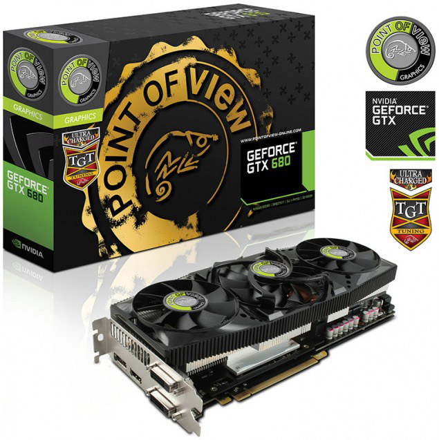 Видеокарта POV GeForce GTX 680 — 4 Гб видеопамяти и фабричный разгон