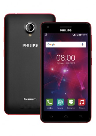 Philips Xenium V377 — смартфон с очень емкой батареей