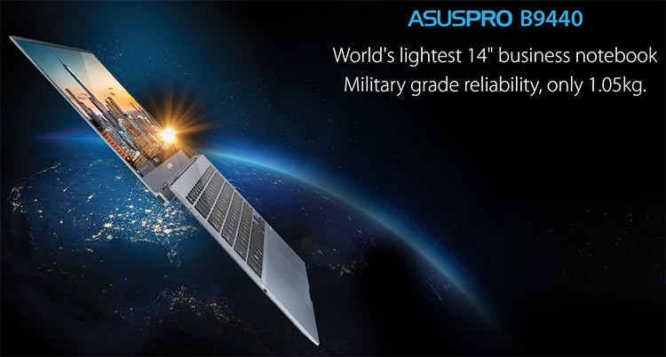 ASUSPRO B9440 — очень тонкий и легкий ноутбук для бизнесменов