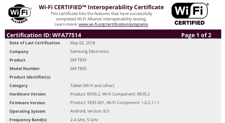 Samsung Galaxy Tab S4