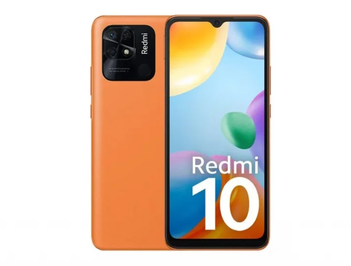 Бюджетный смартфон Redmi 10 выпущен в Индии в оранжевом оттенке