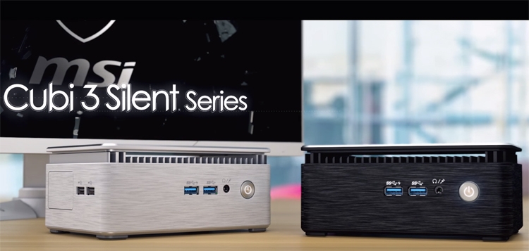 MSI Cubi 3 Silent — небольшие ПК с пассивным охлаждением